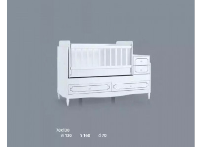 Lit d'enfant Lit bébé Lit pour tout-petit Lit en bois Blanc avec étagères